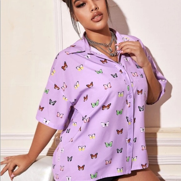 Butterfly Button Up - Picture 3 of 4